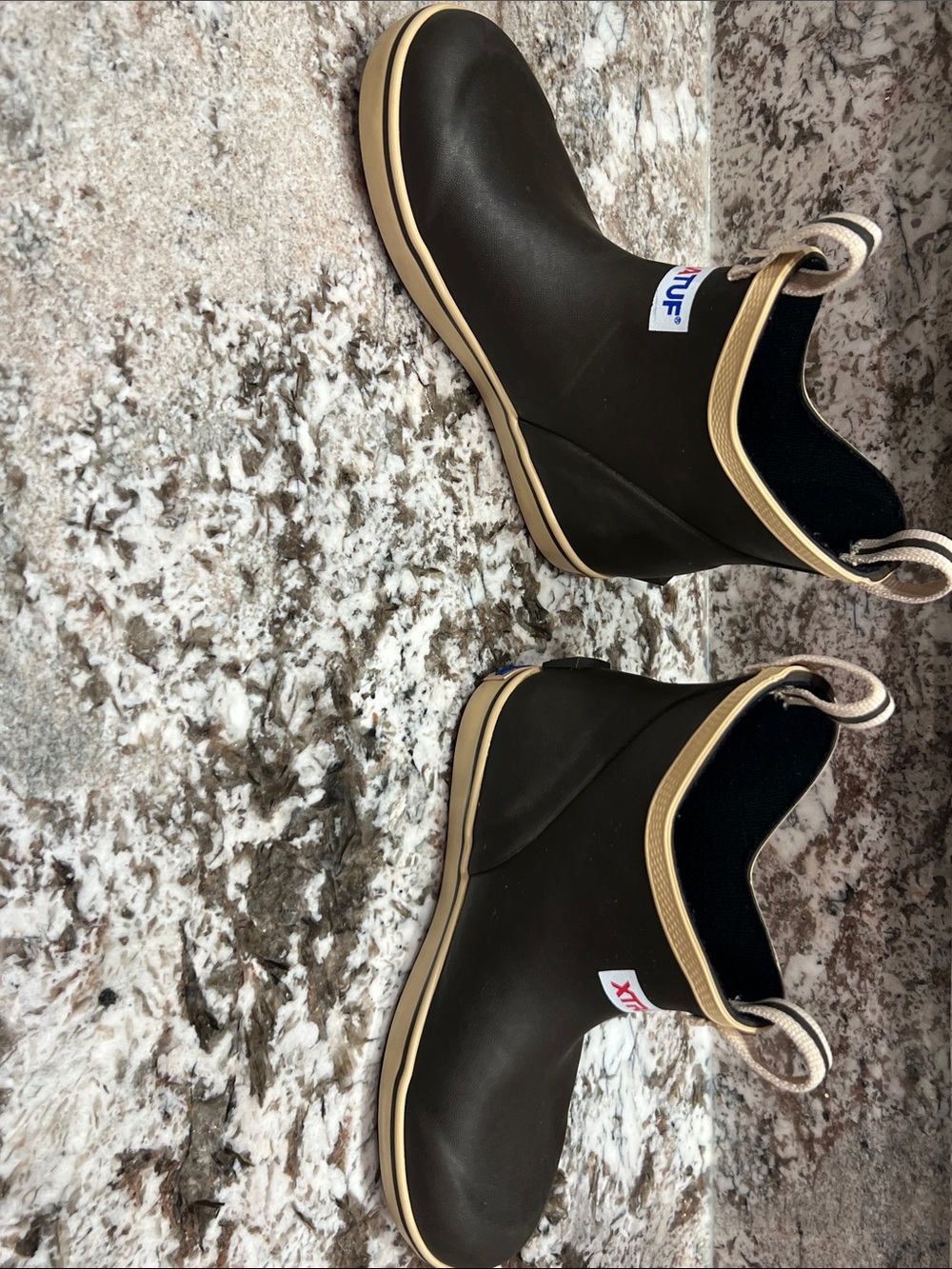 XTRATUF Kids' Brown Waterproof Pull-On Rain Boots - Picture 3 of 9
